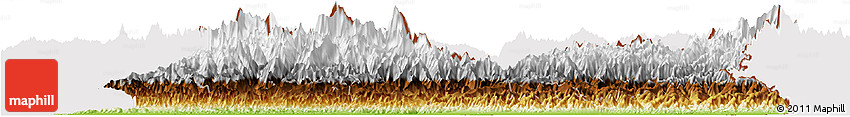 Physical Horizon Map of East, cropped outside
