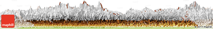 Physical Horizon Map of East, lighten