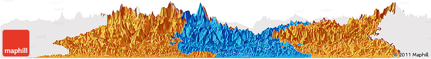 Political Horizon Map of East, cropped outside