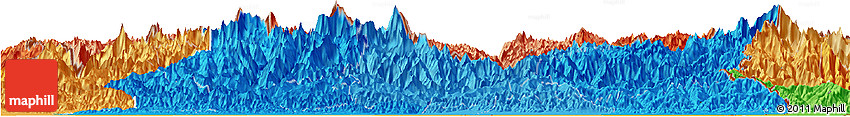 Political Shades Horizon Map of East