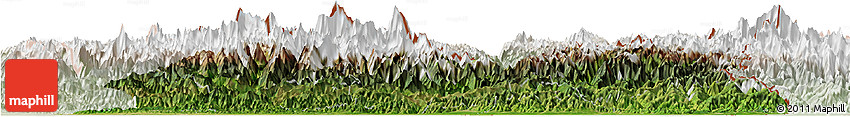 Satellite Horizon Map of East, lighten