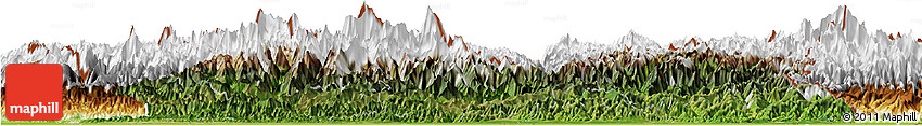 Satellite Horizon Map of East, physical outside
