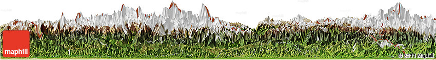 Satellite Horizon Map of East