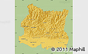 Savanna Style Map of East, single color outside