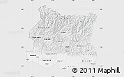 Silver Style Map of East, single color outside