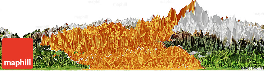 Political Horizon Map of Mechi, satellite outside Political Horizon Map of Mechi, satellite outside