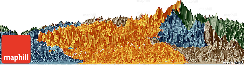 Political Horizon Map of Mechi, semi-desaturated Political Horizon Map of Mechi, semi-desaturated