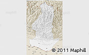 Classic Style 3D Map of Sagarmath