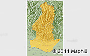 Savanna Style 3D Map of Sagarmath