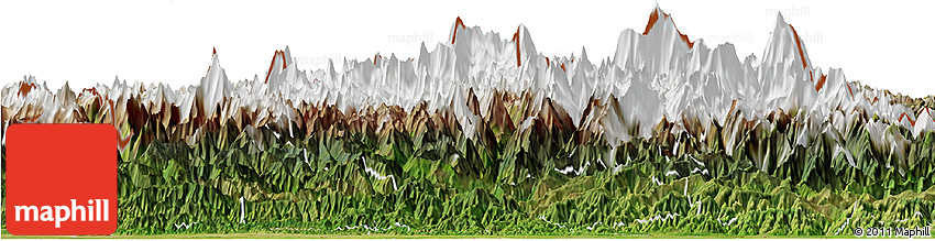 Satellite Horizon Map of Sagarmath Satellite Horizon Map of Sagarmath