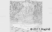 Silver Style Panoramic Map of Sagarmath
