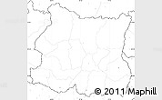 Blank Simple Map of East, no labels
