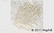 Shaded Relief 3D Map of Far West, lighten