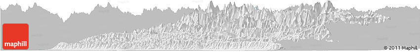 Gray Horizon Map of Far West, single color outside