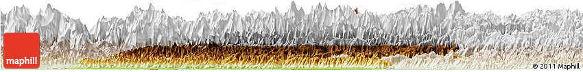 Physical Horizon Map of Far West, lighten