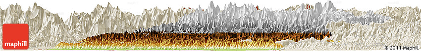 Physical Horizon Map of Far West, shaded relief outside Physical Horizon Map of Far West, shaded relief outside