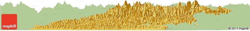 Savanna Style Horizon Map of Far West, single color outside