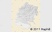 Classic Style Map of Far West, single color outside