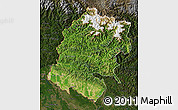 Satellite Map of Far West, darken