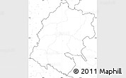 Blank Simple Map of Far West, no labels