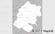 Gray Simple Map of Far West