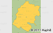 Savanna Style Simple Map of Far West, cropped outside