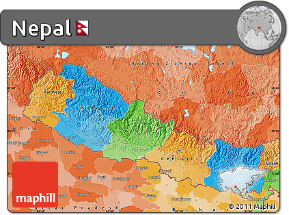 Political Map of Nepal