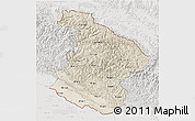 Shaded Relief 3D Map of Midwest, lighten, semi-desaturated