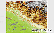 Physical 3D Map of Bheri