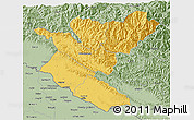 Savanna Style 3D Map of Bheri
