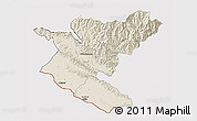 Shaded Relief 3D Map of Bheri, cropped outside