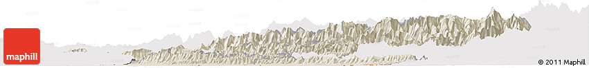 Shaded Relief Horizon Map of Bheri, cropped outside Shaded Relief Horizon Map of Bheri, cropped outside