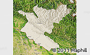Shaded Relief Map of Bheri, satellite outside