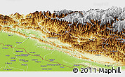 Physical Panoramic Map of Bheri