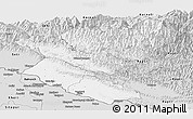 Silver Style Panoramic Map of Bheri