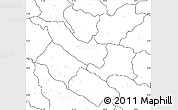 Blank Simple Map of Bheri, no labels