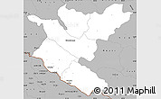 Gray Simple Map of Bheri