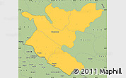 Savanna Style Simple Map of Bheri