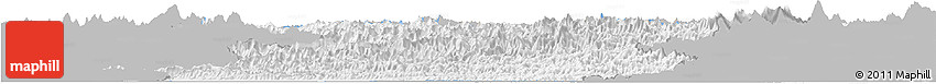 Gray Horizon Map of Midwest, single color outside