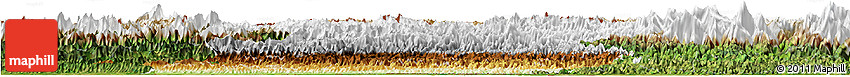 Physical Horizon Map of Midwest, satellite outside