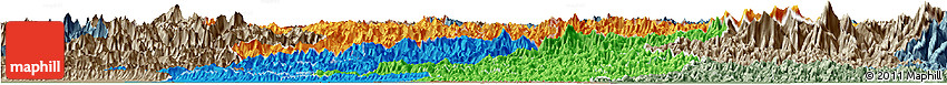Political Horizon Map of Midwest, semi-desaturated