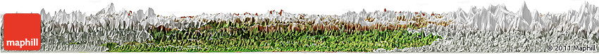Satellite Horizon Map of Midwest, lighten, semi-desaturated