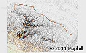 Physical 3D Map of Karnali, lighten