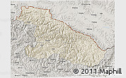 Shaded Relief 3D Map of Karnali, semi-desaturated