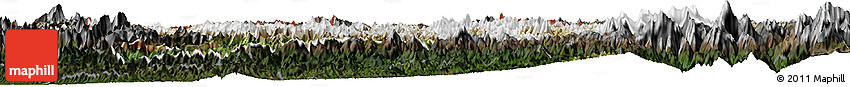 Satellite Horizon Map of Karnali, darken