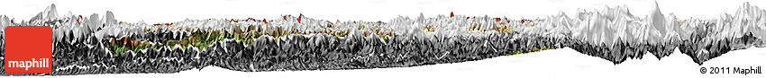 Satellite Horizon Map of Karnali, desaturated