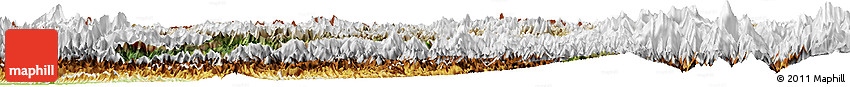 Satellite Horizon Map of Karnali, physical outside