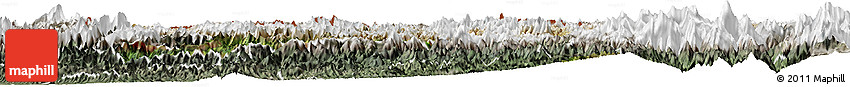 Satellite Horizon Map of Karnali, semi-desaturated