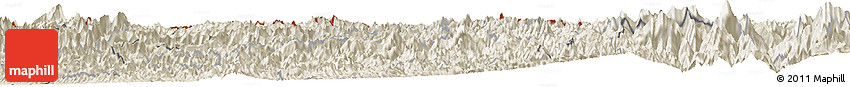 Shaded Relief Horizon Map of Karnali