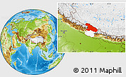 Physical Location Map of Karnali, highlighted parent region